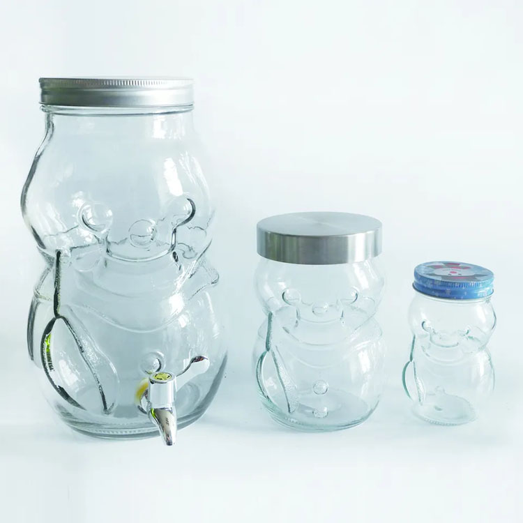 Owl Shape Drinking Glass Water Dispenser Juice Beverage Jar - Zibo Jiachang