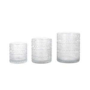 Transparent Glass Candle Cup Household Aromatherapy Cup