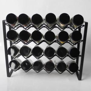 24 pcs Spice Rack Tray 4 Tier Spice Drawer Organizer For Kitchen Cabinet 1