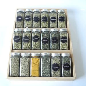 Insert Spice Rack Tray - Heavy 3 Tier Drawer Organizer For Kitchen Cabinets Tabletop Glass Spice Jar 1