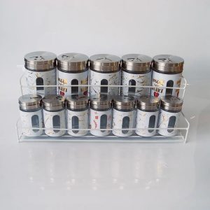Set of 10PCS Kitchen Glass Jar Set for Spice Herb 1