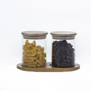 Glass Spice Storage Container Airtight Sealed Condiment Jar 1